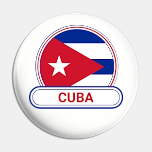 Cuba Country Badge - Cuba Flag Pin