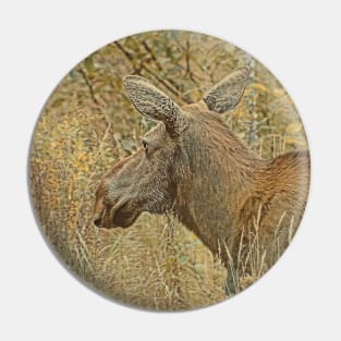 Woodland Moose Pin