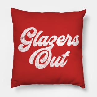 Glazers Out --- Retro Typography Design Pillow