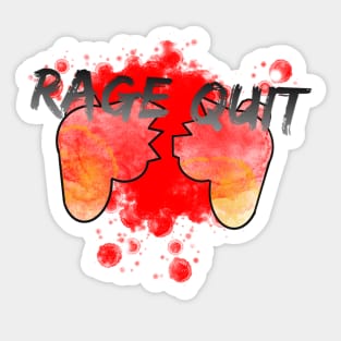 Rage Quit Sticker - heartsandcotrollers – Swag Junkies