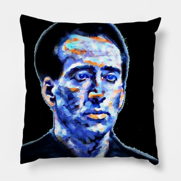 Nicolas Cage of Renaissance Pillow by theprometeus