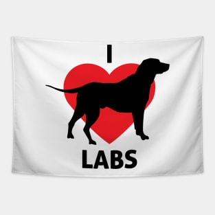 I Love Labradors - Dog Lover Dogs Tapestry