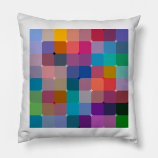 Colorful squares Pillow