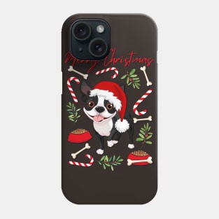 Merry Christmas Bulldog cute dog Seasons Greetings Tis The Season To Be Jolly Cutest puppy Phone Case