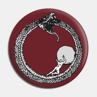 Sisyphus Ouroboros mashup Pin