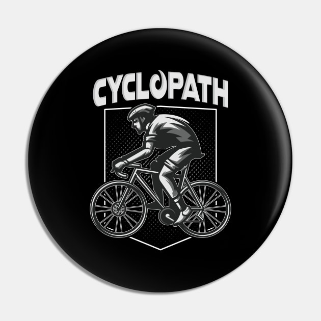 Cyclopath Funny Bike Bike Pin by Foxxy Merch