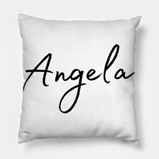 Angela Name Calligraphy Pillow