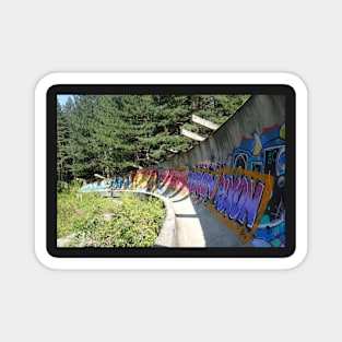 Abandoned Bobsled Track in Sarajevo Magnet