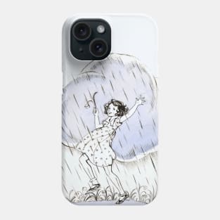 Dancing in the spring rain Phone Case