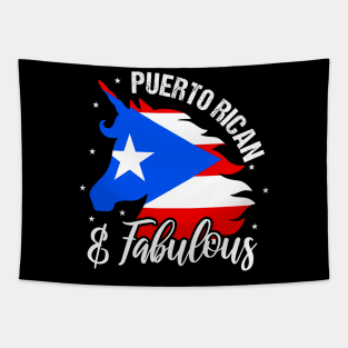 Puerto Rican & Fabulous - Puerto Rico Unicorn Tapestry