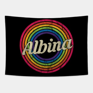 Albina - Retro Rainbow Faded-Style Tapestry