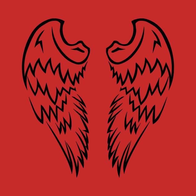 Tribal Angel Wings by BeardMaster