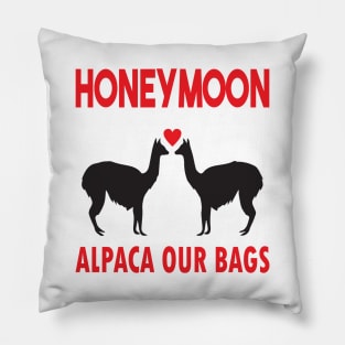 Alpaca love honeymoon Pillow