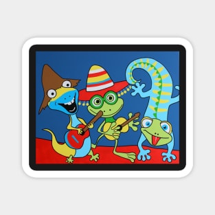 Happy Lizards Magnet