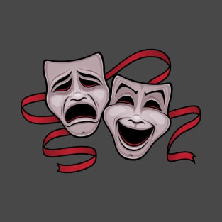 Comedy And Tragedy Theater Masks T-Shirt