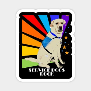 Service Dogs Rock Magnet