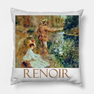 The Fisherman (1874) by Pierre-Auguste Renoir Pillow