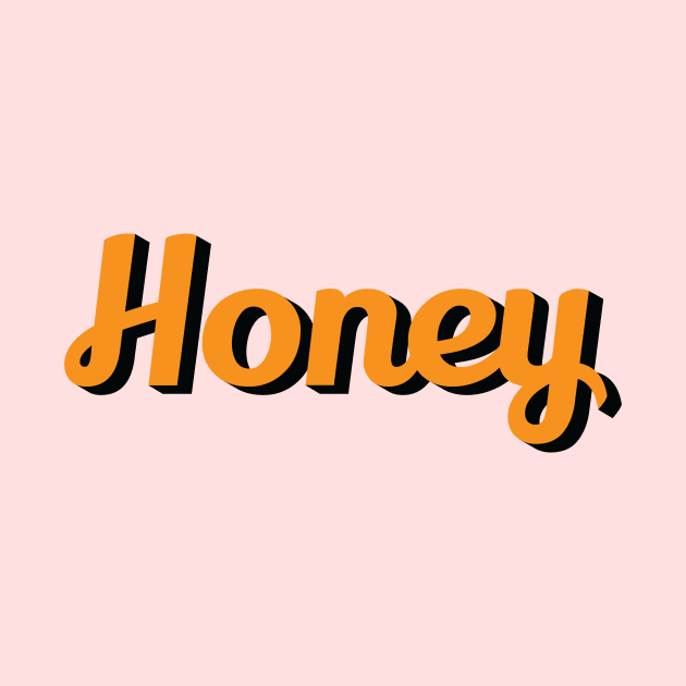 Honey Sweet retro lettering design by Sapfo