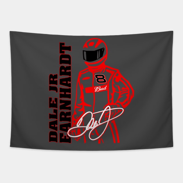 #8 Dale Jr Fan Driver Tapestry by Lifeline/BoneheadZ Apparel