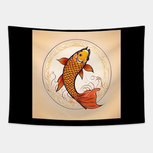 Koi Fish Study Tapestry