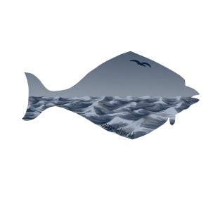 Halibut and Scenery T-Shirt