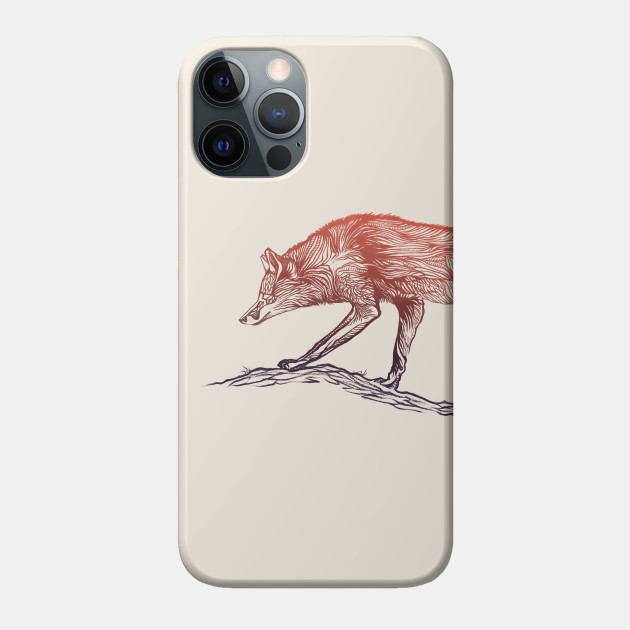 Hunting Fox - Fox - Phone Case