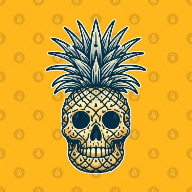 Skull Pineapple by fikriamrullah