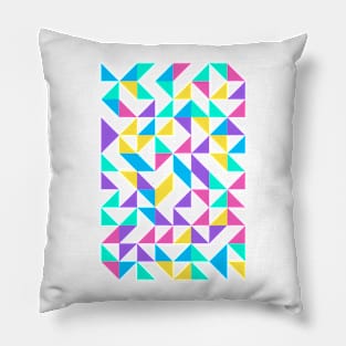 Trendy Geometric Colourful Triangle Pattern Pillow