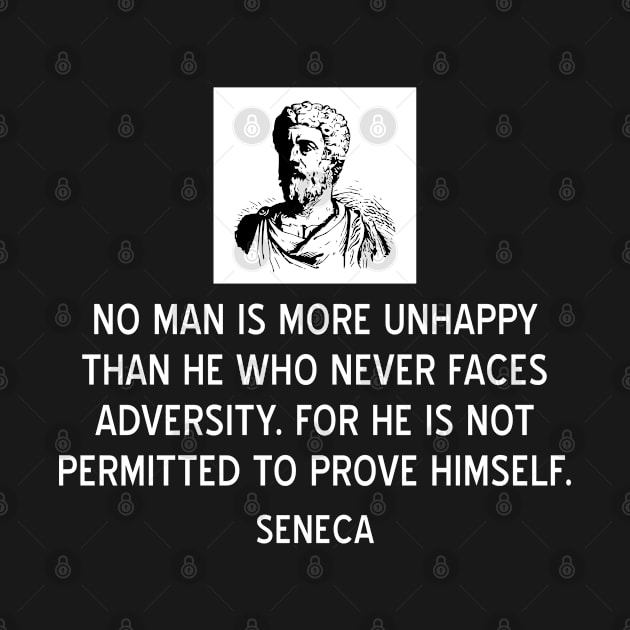 Inspiring Stoic Quote on Adversity by Seneca by jutulen