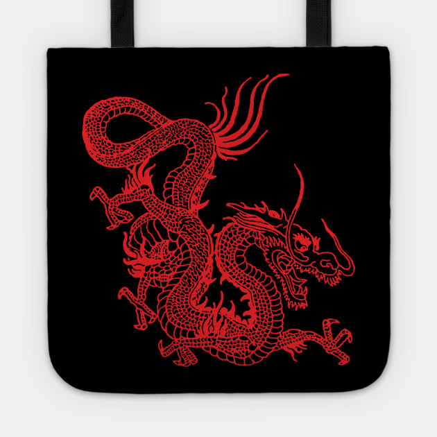 dragon tote bag