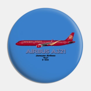 Airbus A321 - Juneyao Airlines "Red" Pin