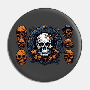 skulll halloween Pin