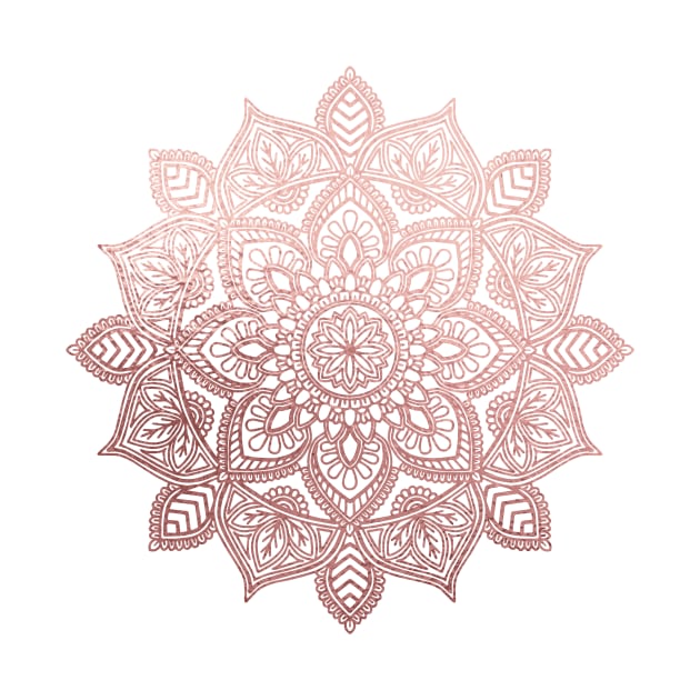 Rose Gold Mandala by Blikk