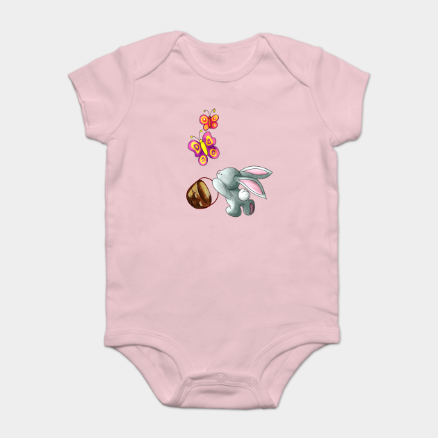 Bunny Rabbit For Happy Easter Women Kids T Shirt Easter Bunny Onesie Teepublic