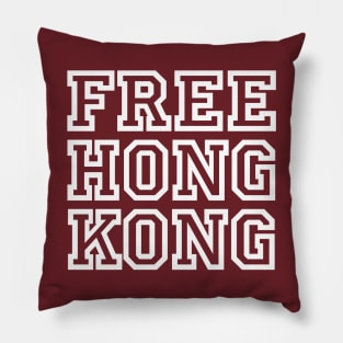 Free Hong Kong Typography Design Pillow