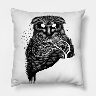 Autumn owl Pillow