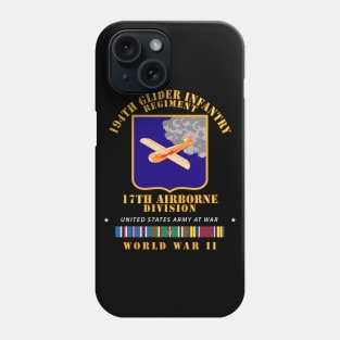 194th Glider Infantry Regiment - WWII w EUR SVC Phone Case