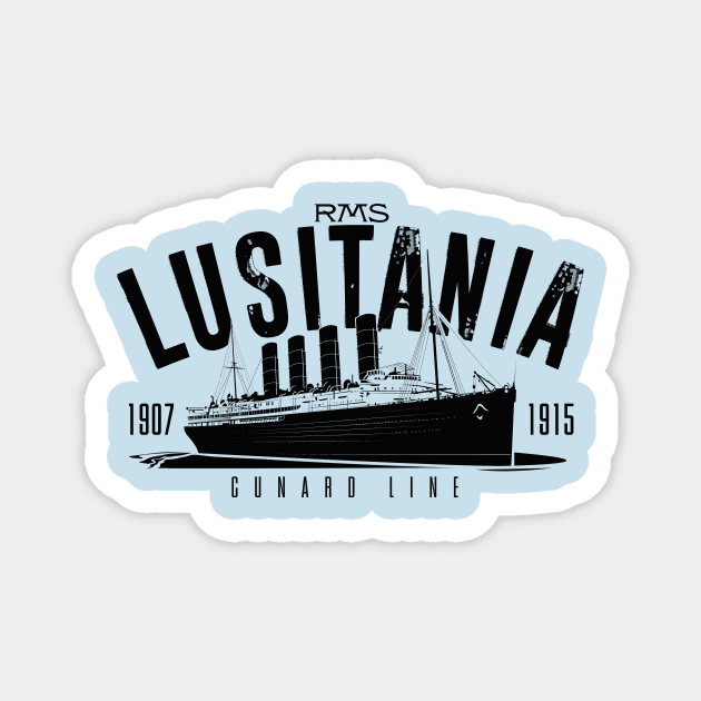 RMS Lusitania Magnet by MindsparkCreative