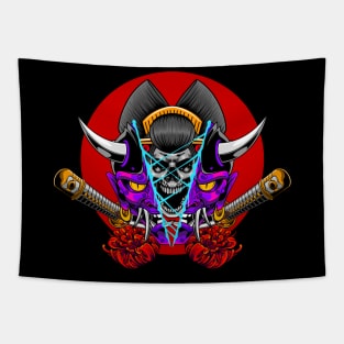 Geisha Skull 2.4 Tapestry