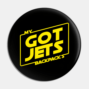 My backpack's got jets! Pin