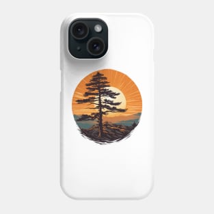 Tree Sunrise Design Phone Case