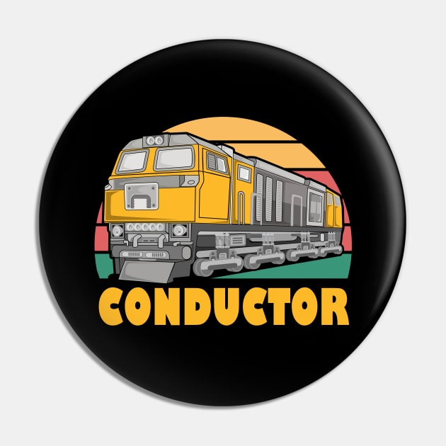 Train Conductor Pin by Foxxy Merch