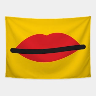 Mini Grumpy Lips Tapestry