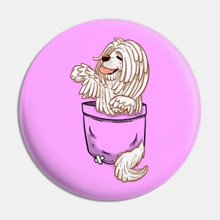 Pocket Cute Komondor Dog Pin