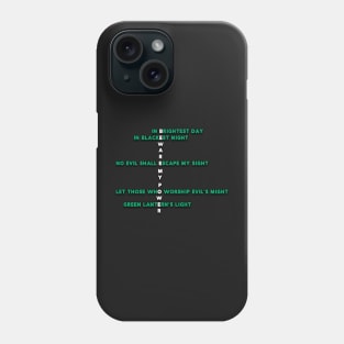 The Green Lantern Oath Phone Case