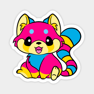 Pansexual Pride Red Panda Magnet