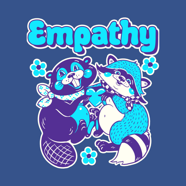 Empathy - Purple/Blue with white background by Guen Douglas 