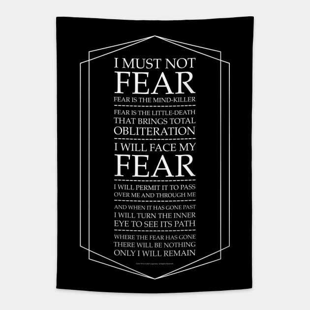 Fear Is The Mind Killer, Dune Litany Tapestry by Dream Artworks