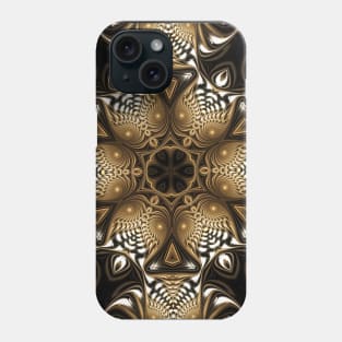 Brown and Gold Kaleidoscope Phone Case