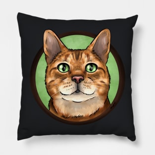 Cute Bengal Cat Pillow